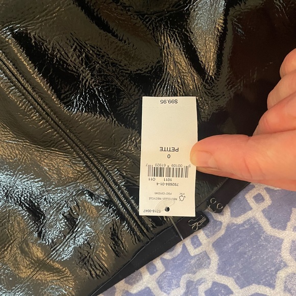 Black vinyl GAP skirt, NWT - Picture 2 of 5